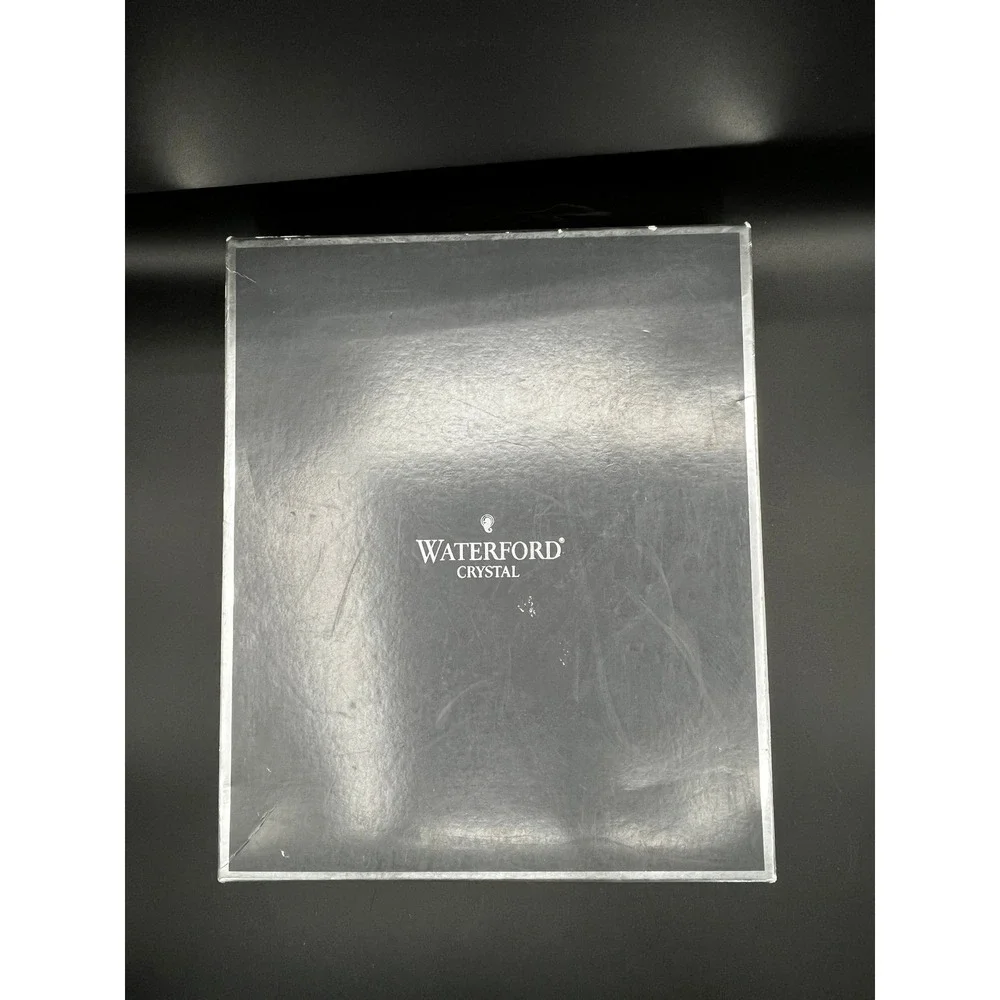 Waterford Crystal Frame Elegant Faceted Beveled Glass 5x7 Photo 8.5 x 10.5 Frame